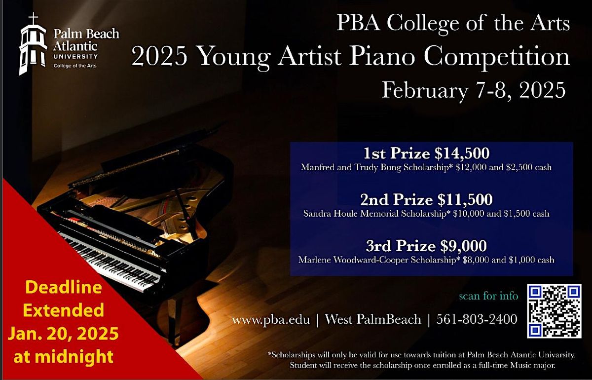 2025 PBA Young Artist Piano Competition - Competitors Only