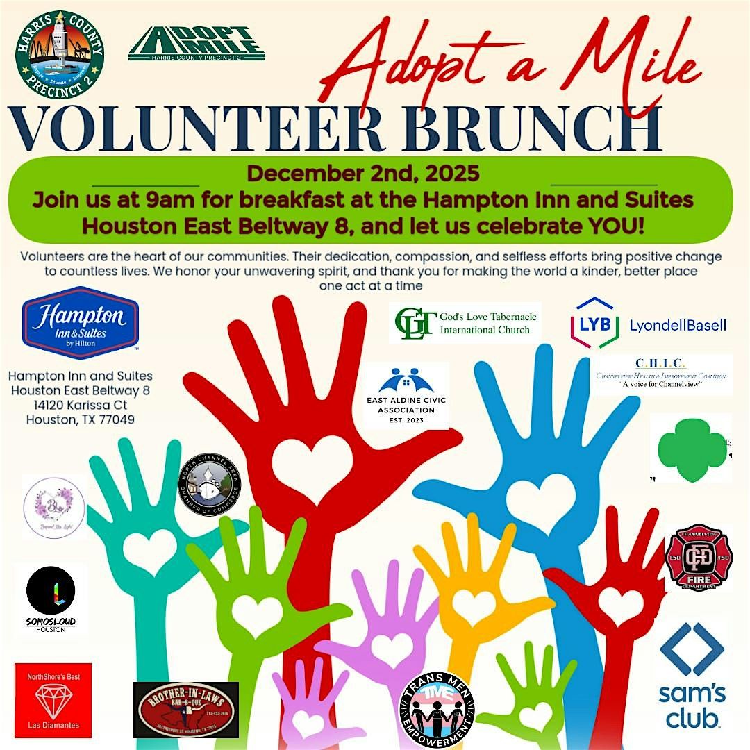 1st Year Adopt-A-Mile Appreciation Brunch \u2013 You\u2019re Invited!