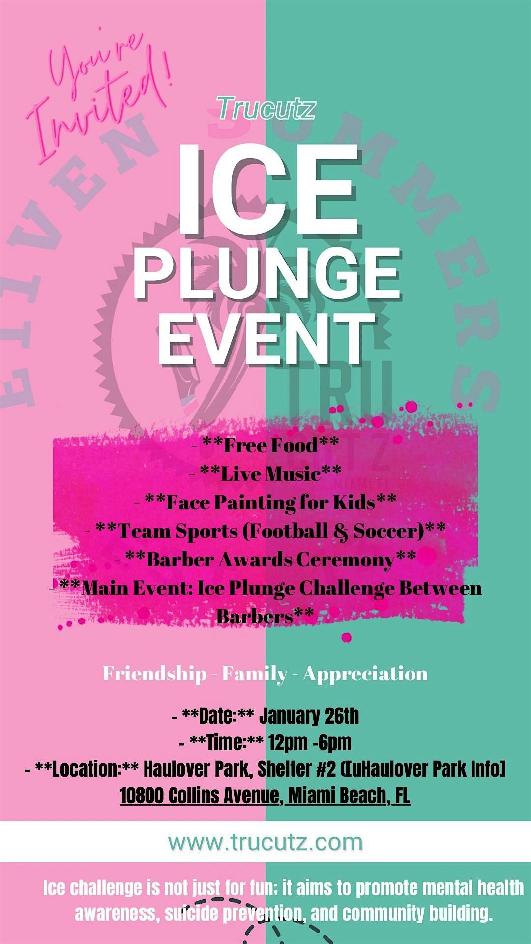 Trucutz ice plunge event