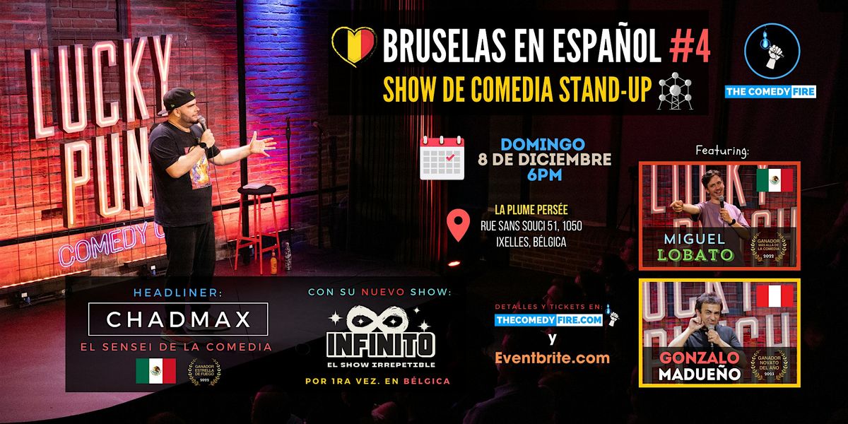 Bruselas en Espa\u00f1ol #4 - Un showcase de comedia stand-up \u00a1\u00daLTIMO DEL A\u00d1O!