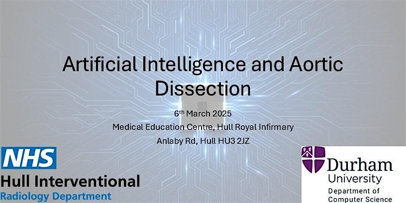 AI Workshop: Artificial intelligence and aortic dissection