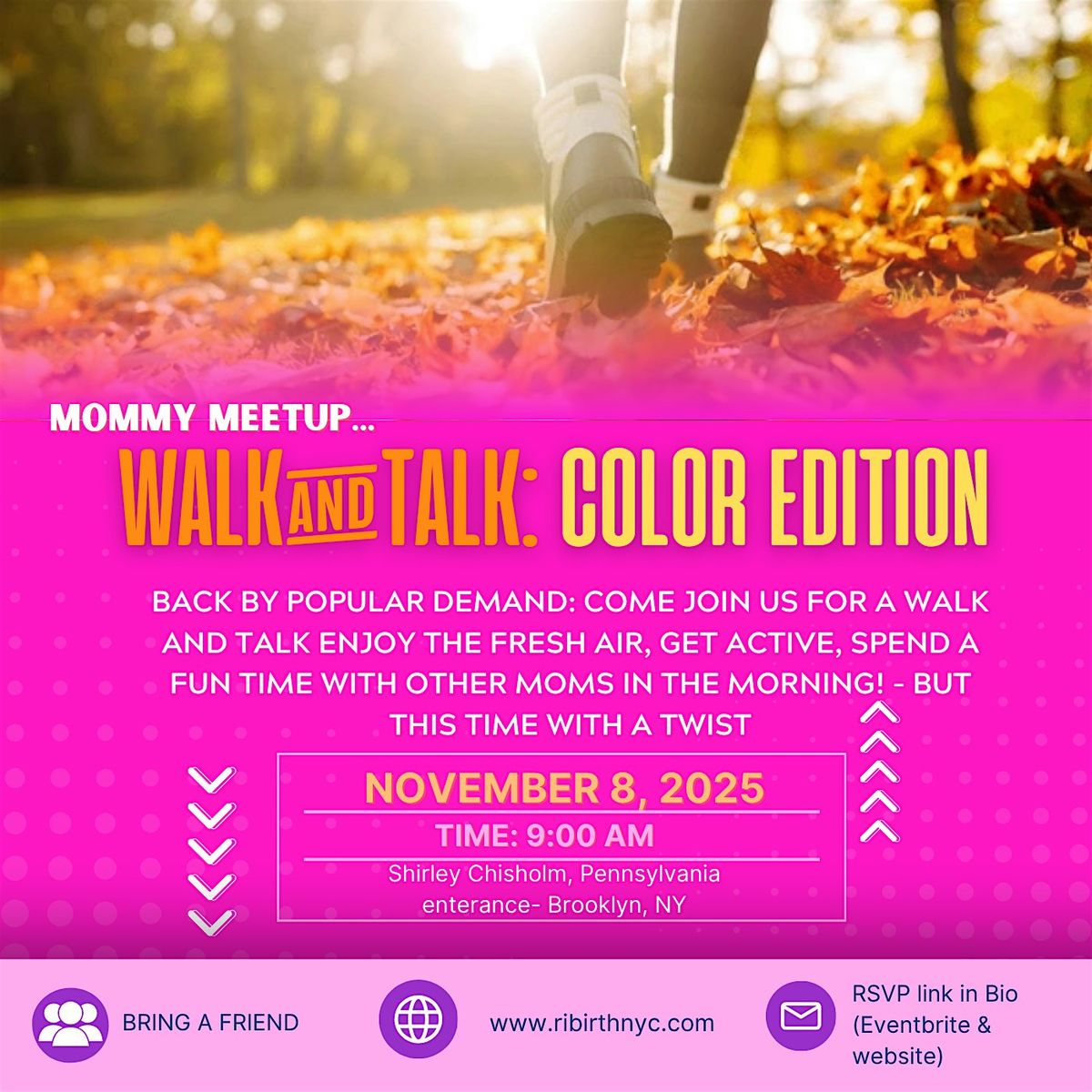 Mommy Meet Up Walk and Talk: Color Edition