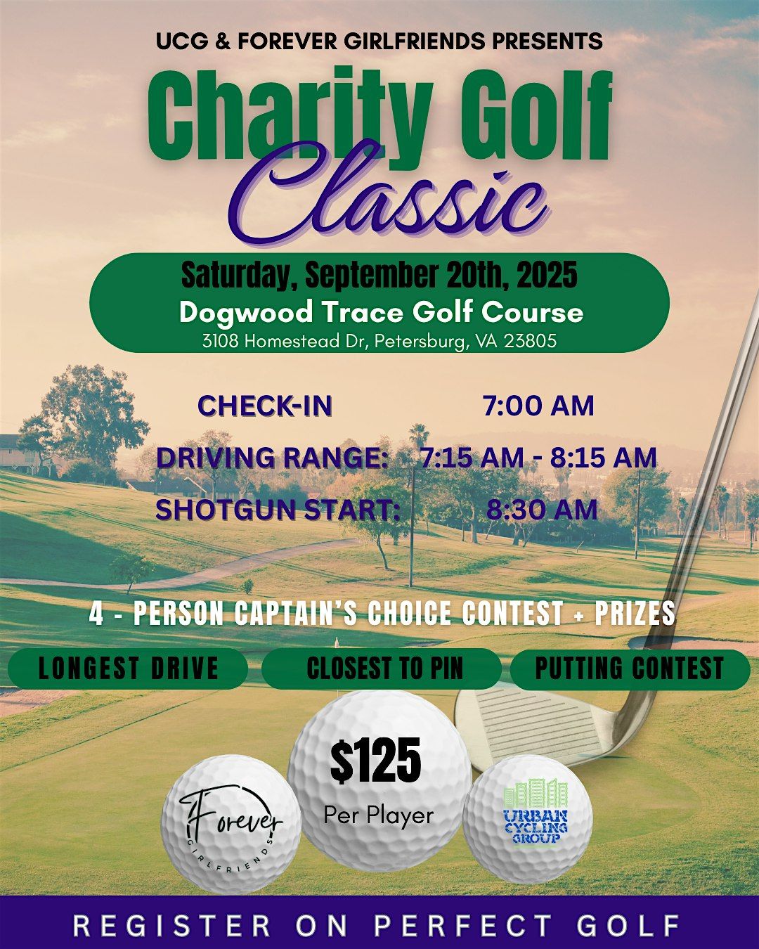 UCG & FOREVER GIRLFRIENDS PRESENTS CHARITY GOLF CLASSIC
