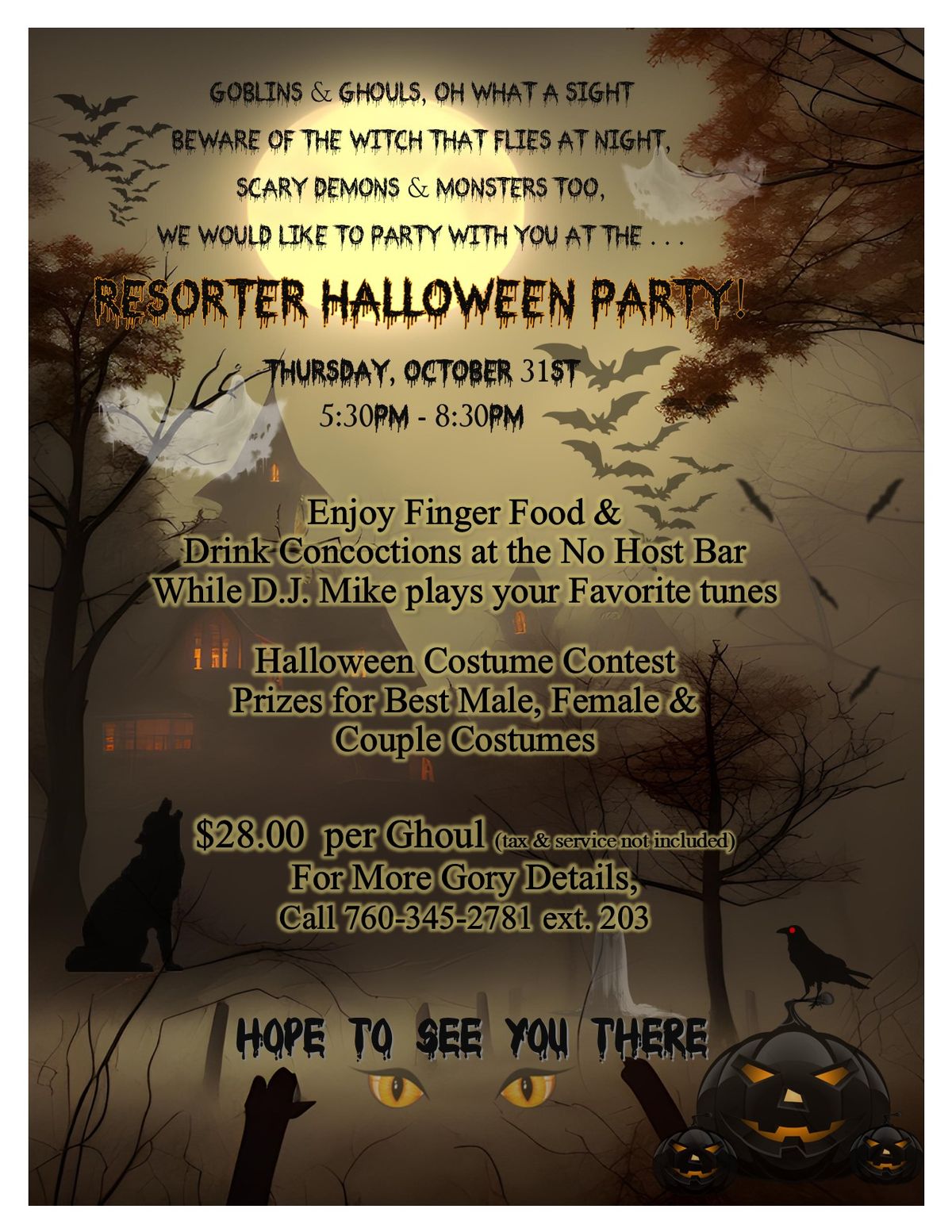 Resorter Halloween Party