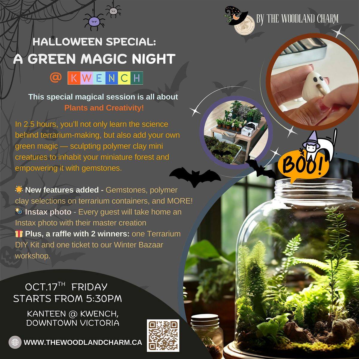Halloween Terrarium - A Green Magic Night