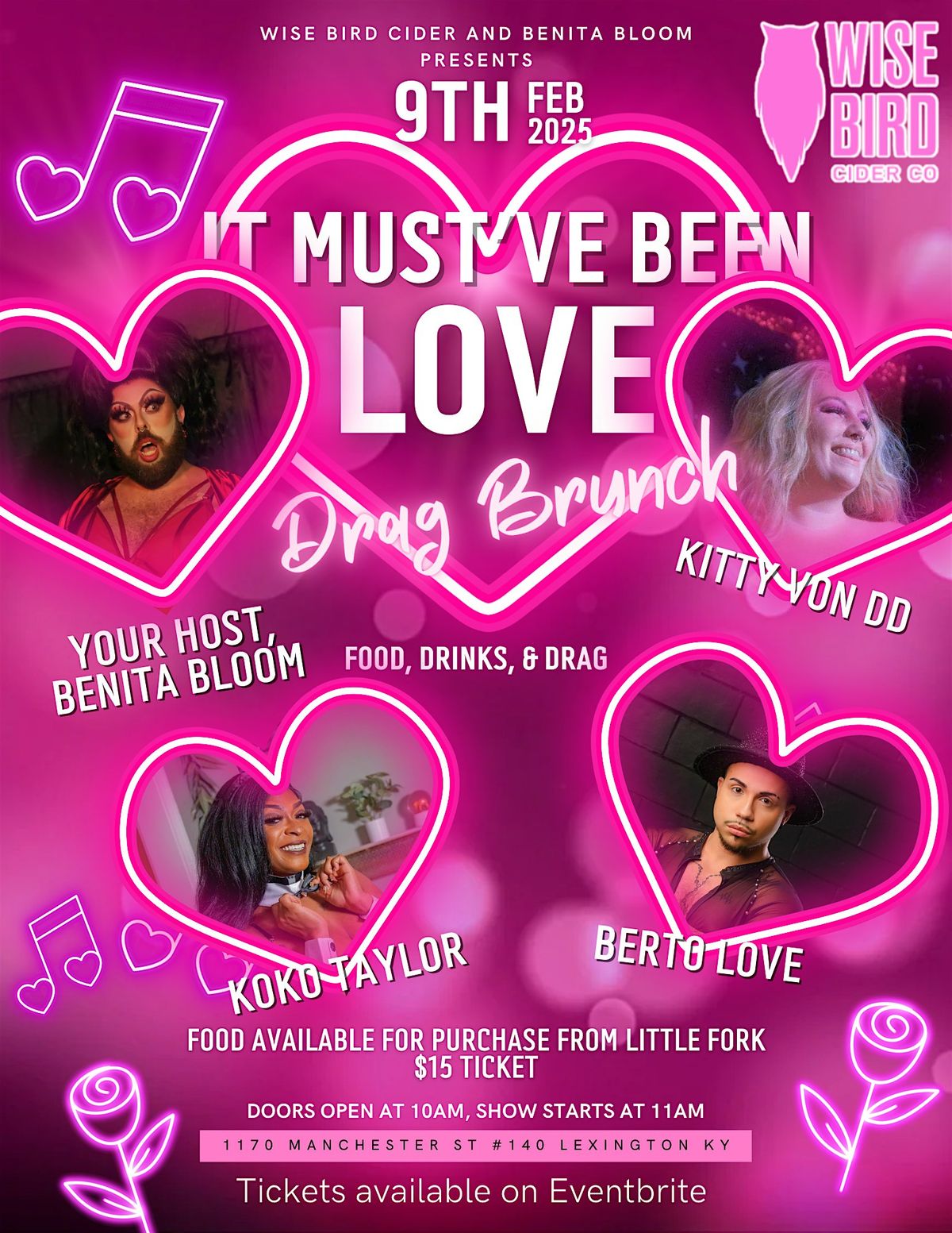 It Must\u2019ve Been Love: V-Day Drag Brunch with Benita Bloom