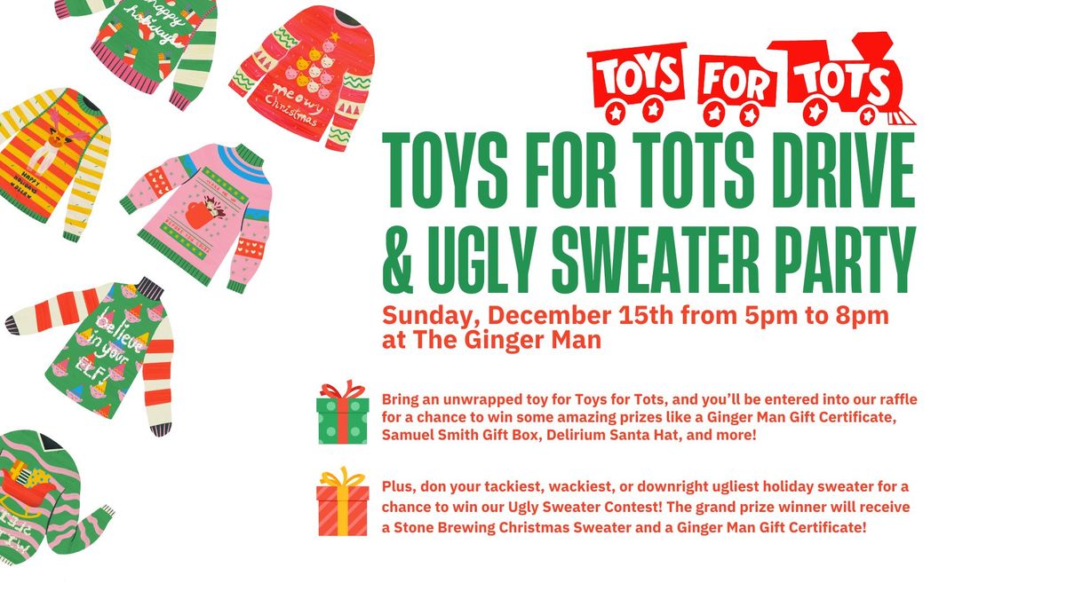 Toys For Tots Drive & Ugly Sweater Party