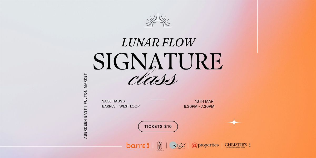 Lunar Flow: A Full Moon Barre3 Class with Sage Haus