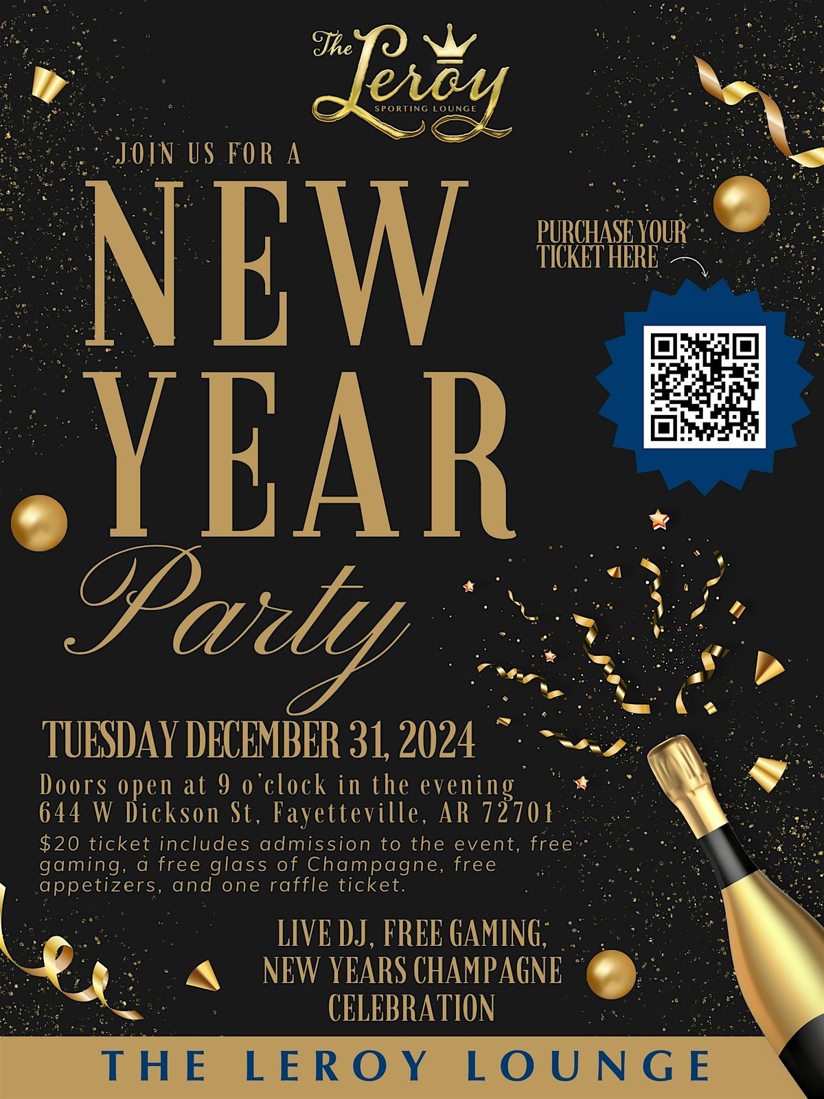 New Years Eve Party at The Leroy Lounge