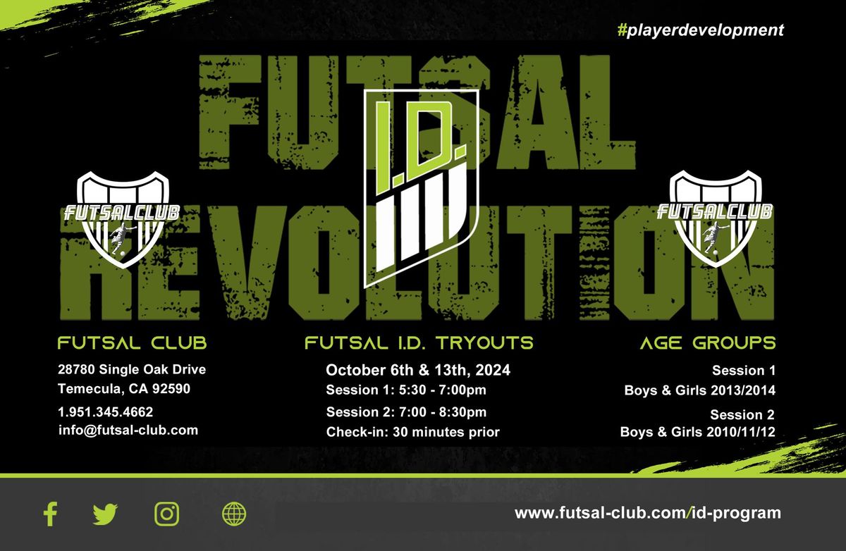 Futsal Club I.D. Program Tryouts