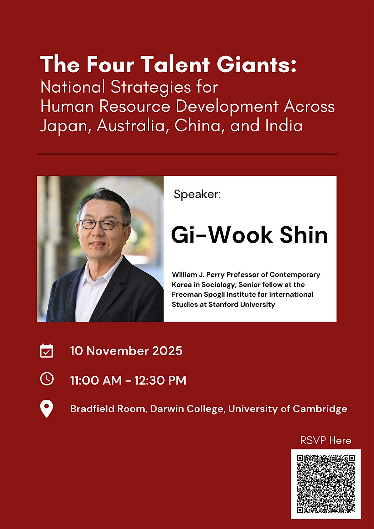 Special Seminar with Professor Gi-Wook Shin