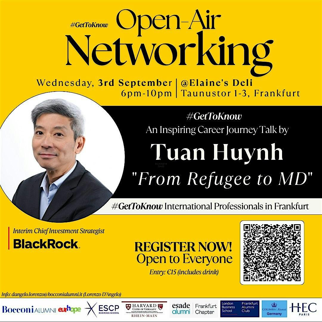 Registration - #GetToKnow: "From Refugee to MD" with Tuan Huynh (BlackRock)