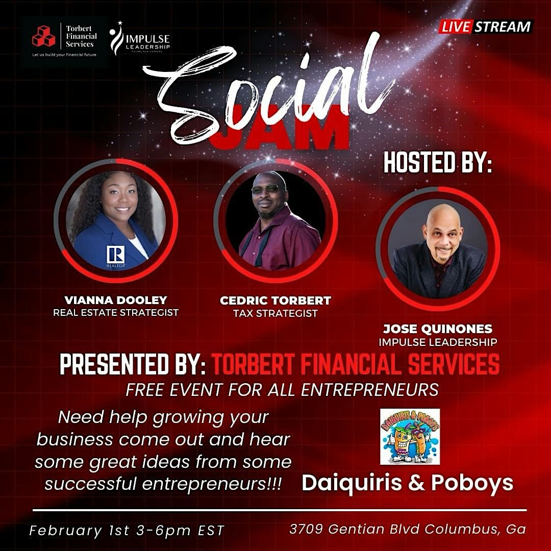 SOCIAL JAM BUSINESS MIXER  - PRESENTED BY TORBERT FINANCIAL SERVICES