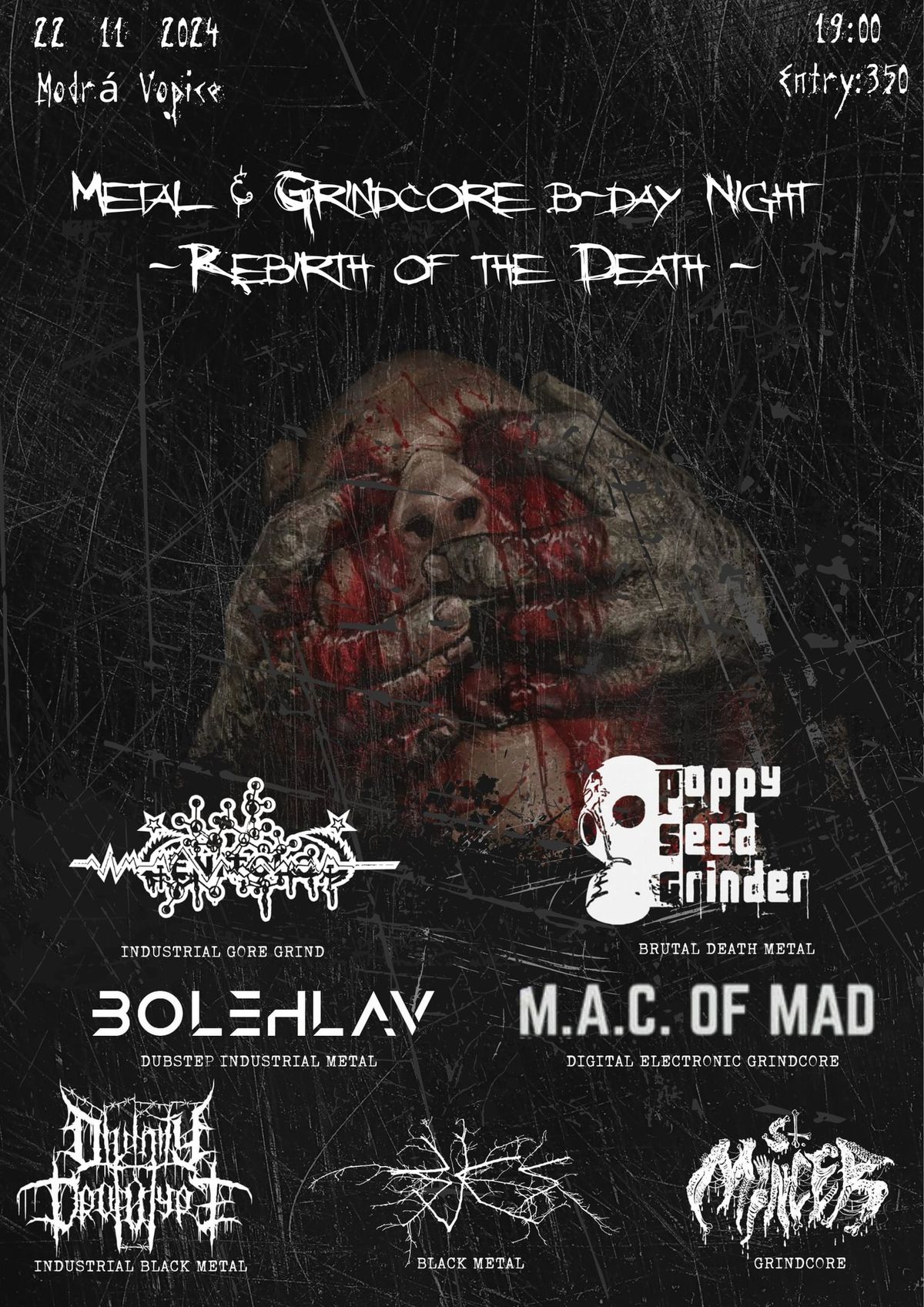 METAL & GRINDCORE B-DAY NIGHT \u2033REBIRTH OF THE DEATH\u2033   