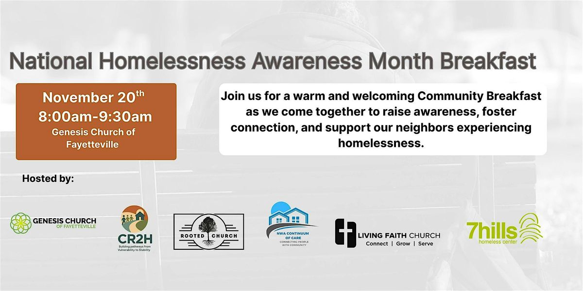 National Homelessness Awareness Month Breakfast