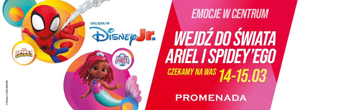 Przenie\u015b si\u0119 do \u015bwiata Ariel \ud83e\udddc\u200d\u2640\ufe0f i Spidey\u2019ego \ud83d\udd77\ufe0f w Centrum Handlowym Promenada!