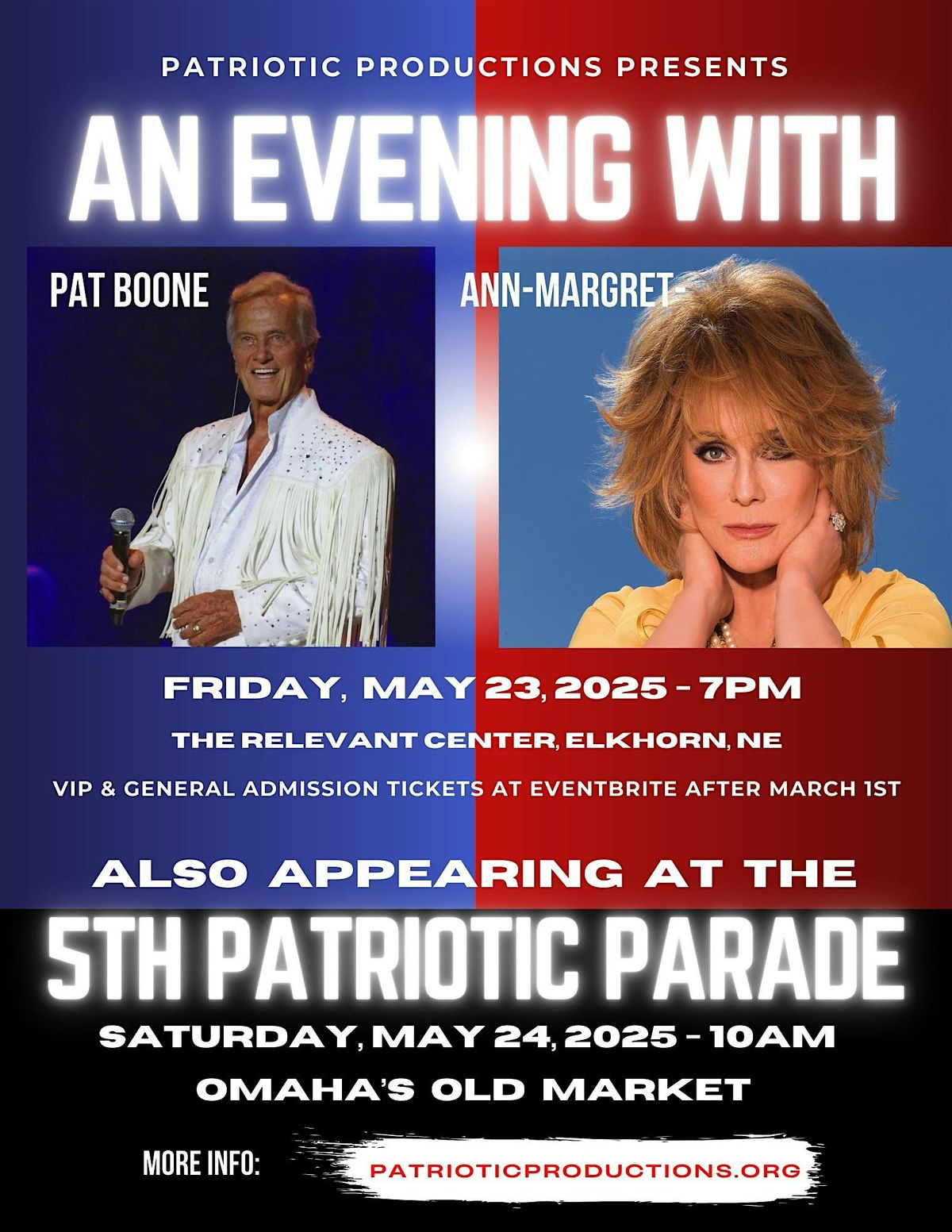 Pat Boone With Ann-Margret!  You Won't Want to Miss this Memorable Evening.