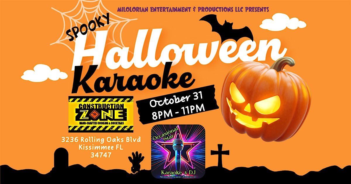 Halloween Karaoake @ Construction Zone Restaurant