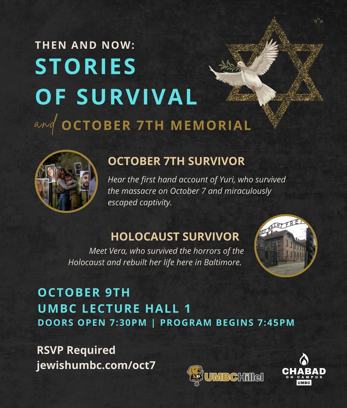 Then & Now: Stories of Survival and October 7th Memorial