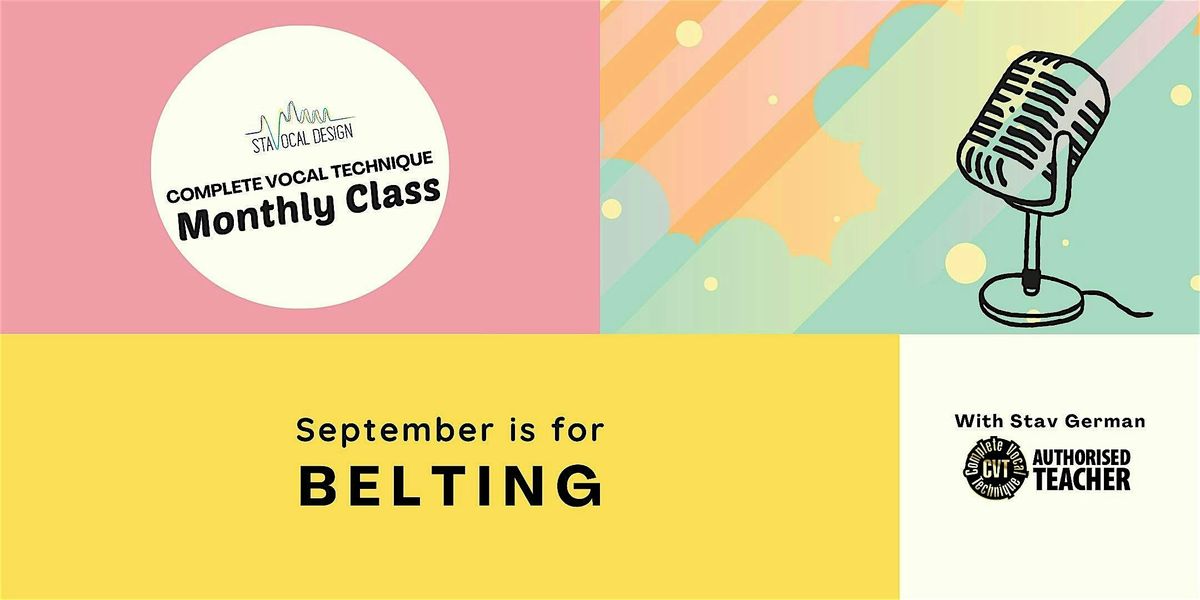 Vocal Tune-Up: Belting with CVT