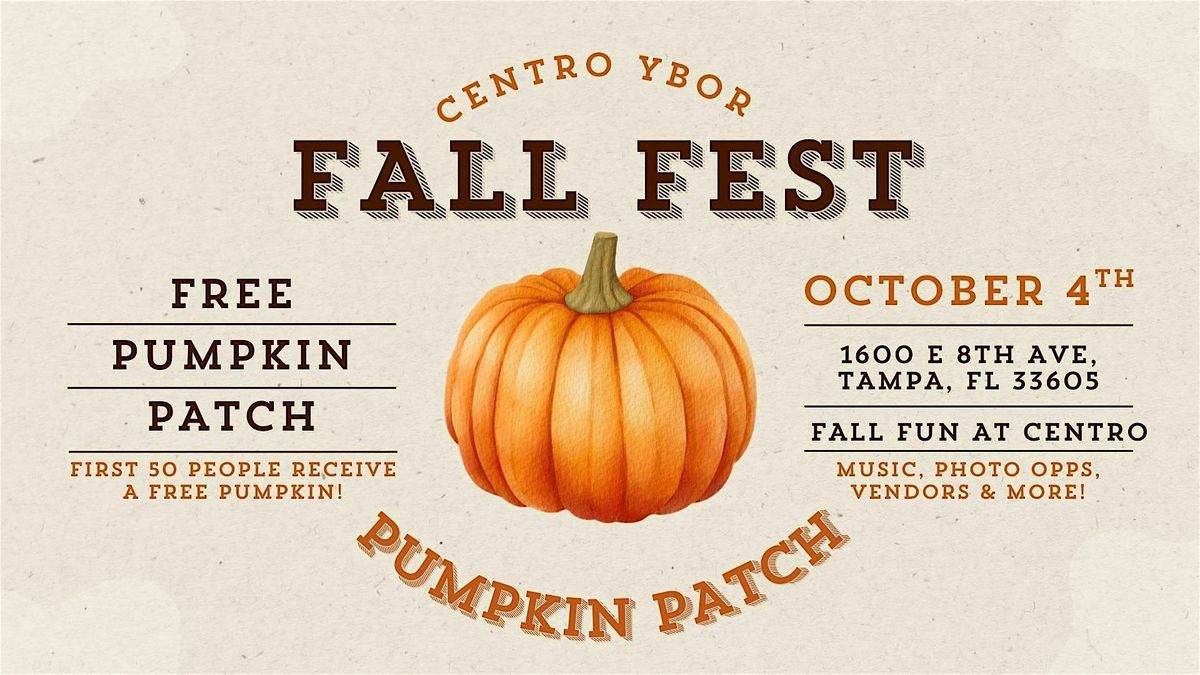 Centro Ybor Fall Fest Pumpkin Patch