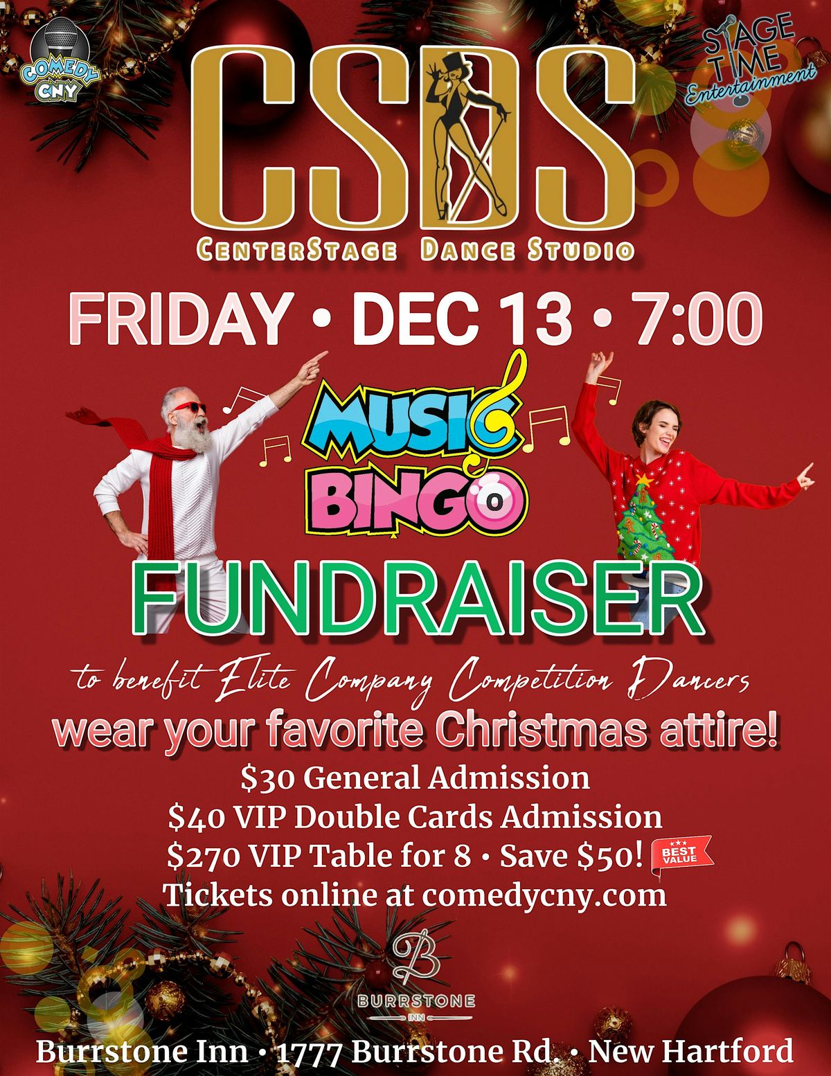 CenterStage Music Bingo Fundraiser