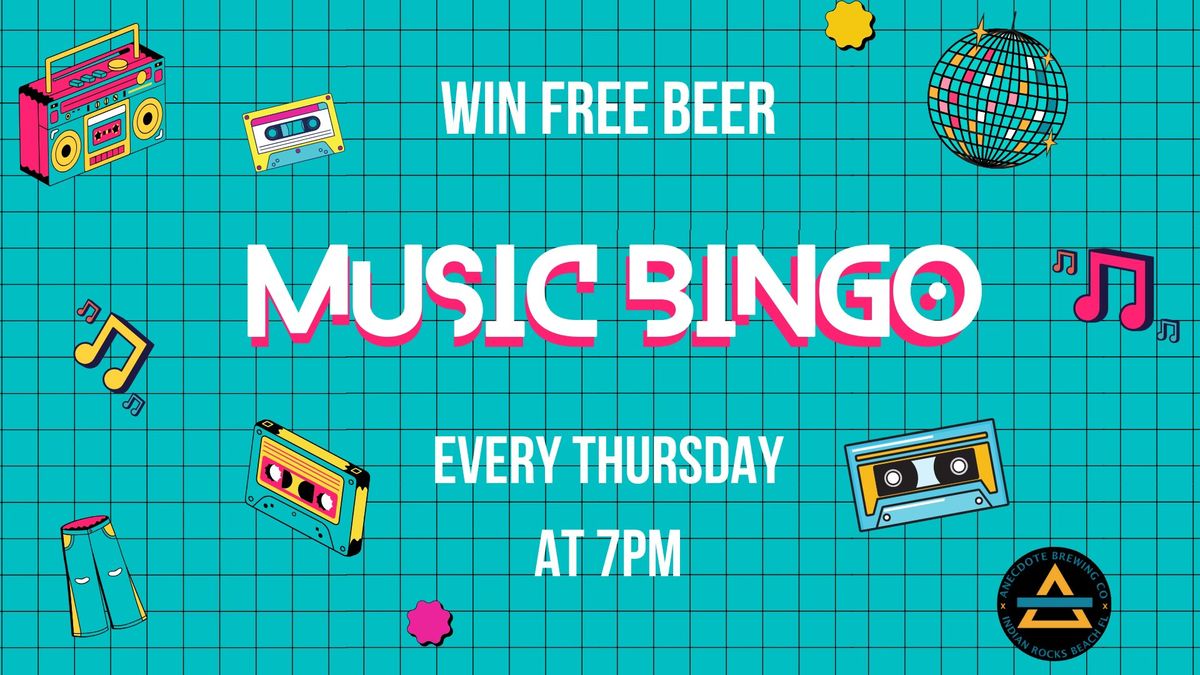 Music Bingo - WIN FREE BEER