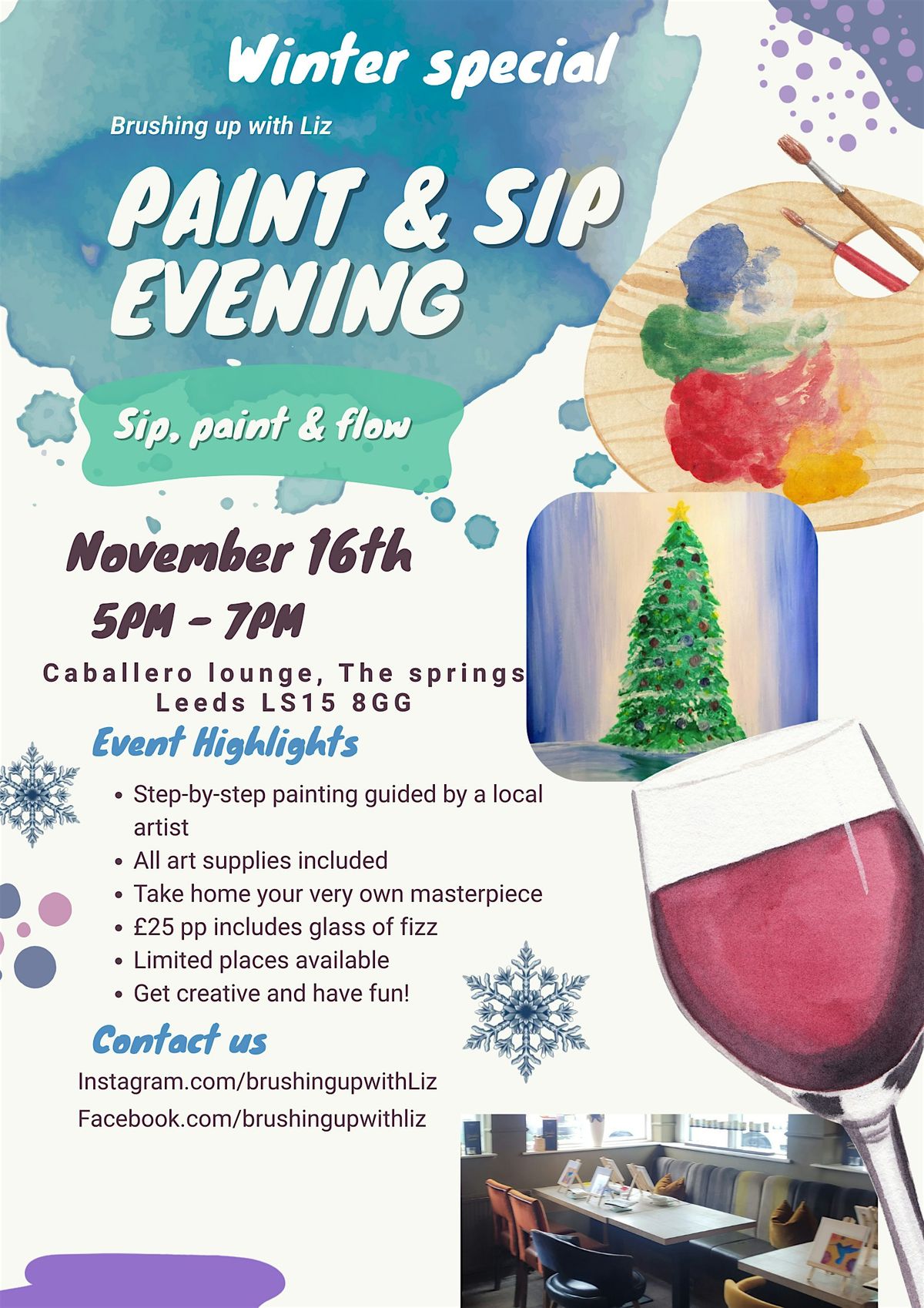 Caballero Lounge\u2019s Winter Sip & Paint Night