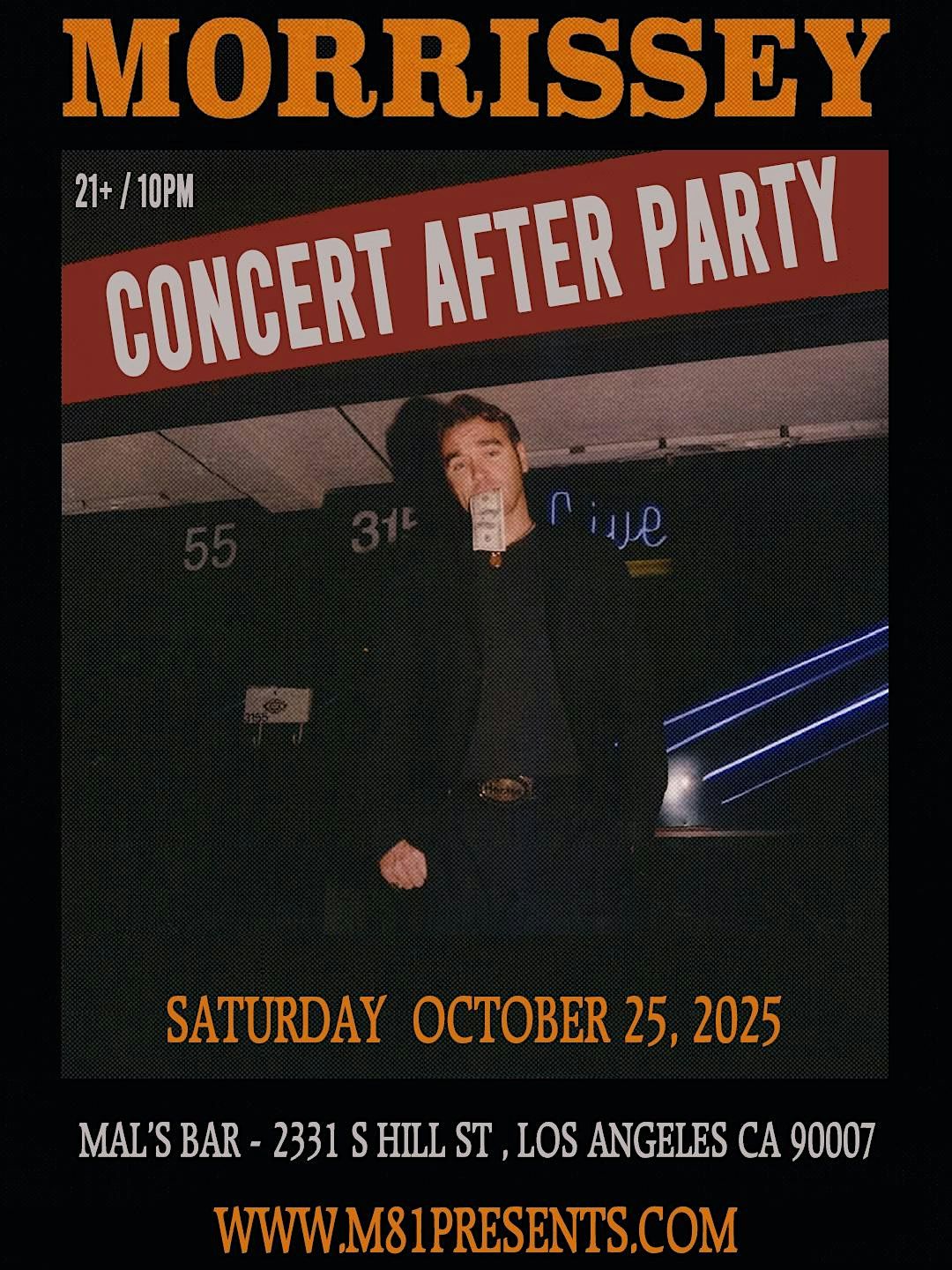 Morrissey Concert After Party - Los Angeles 10\/25\/25