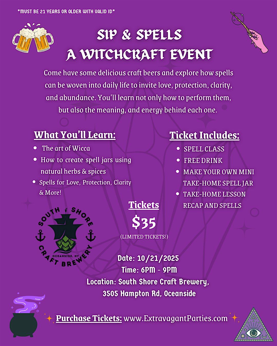 Sip & Spells - Free Drink Included