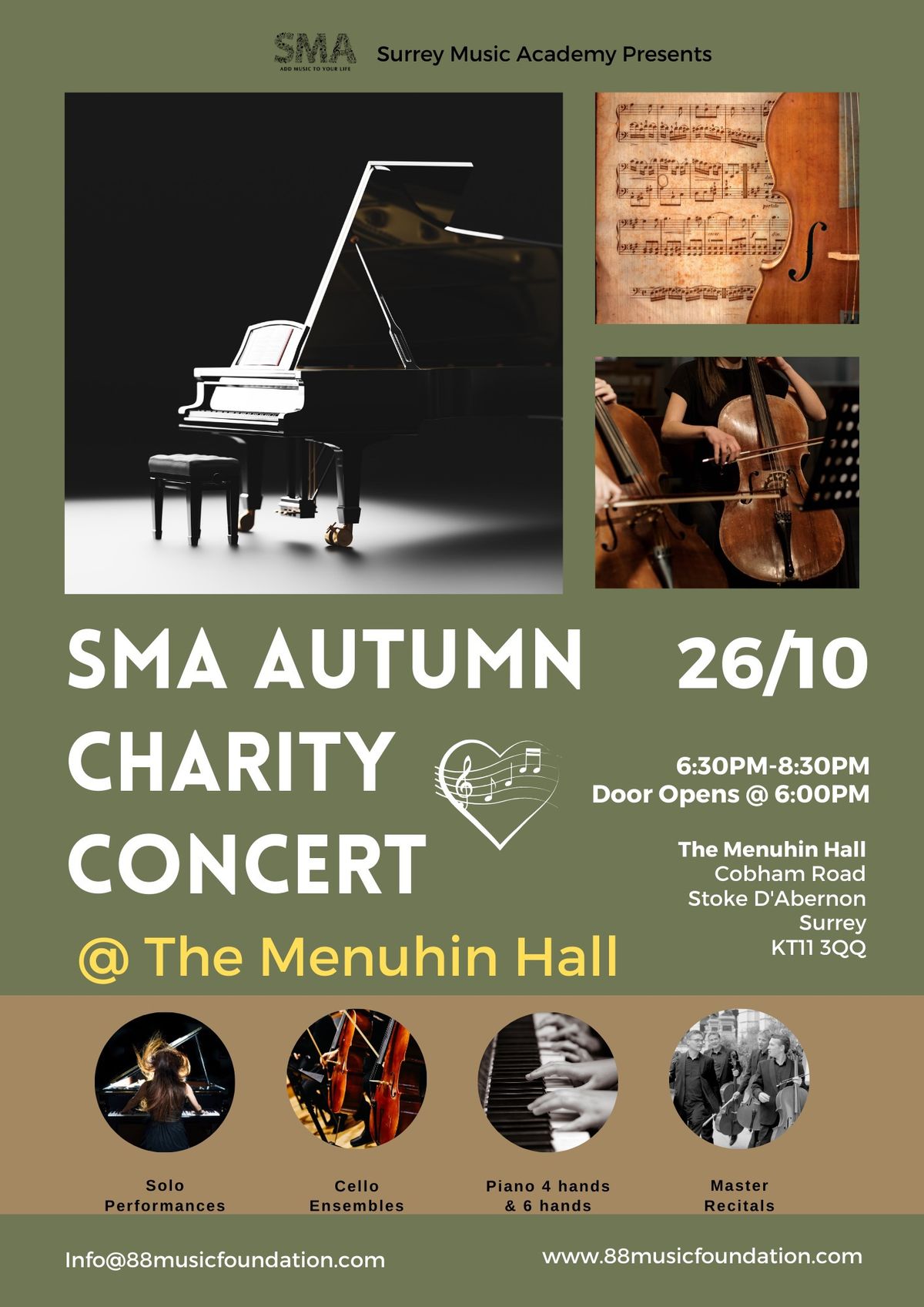 SMA Autumn Charity Concert - The Menuhin Hall