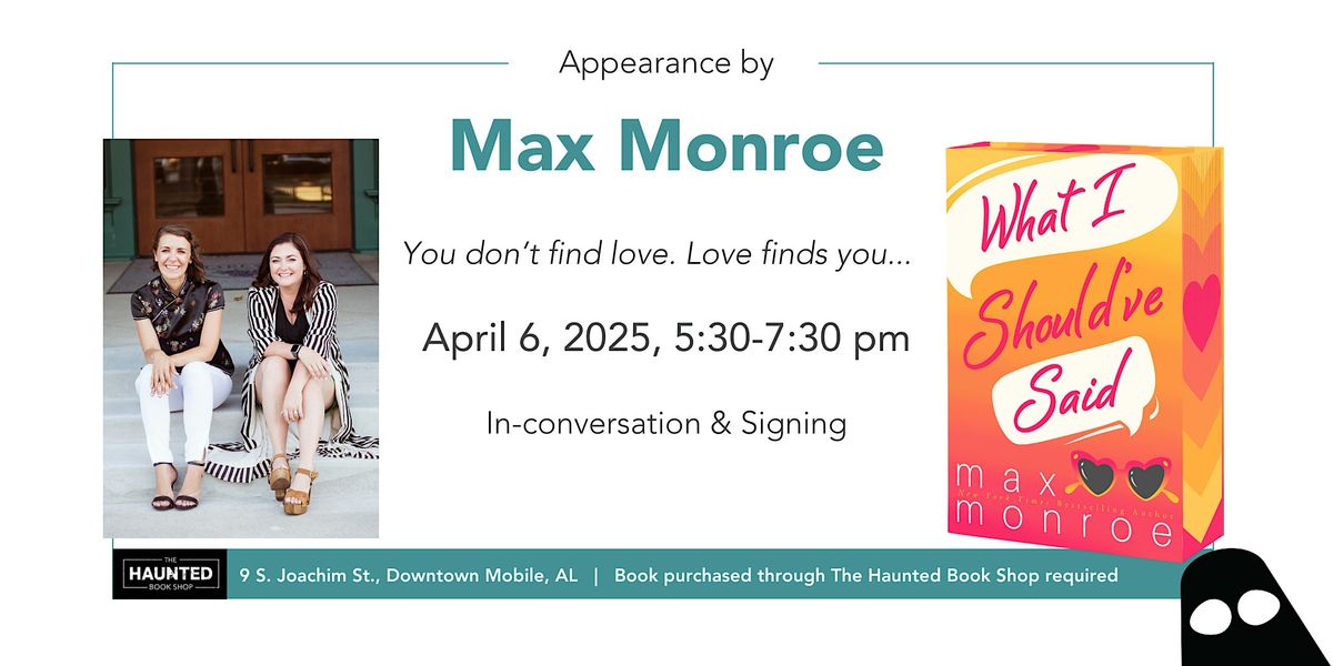 Max Monroe In-conversation & Book Signing