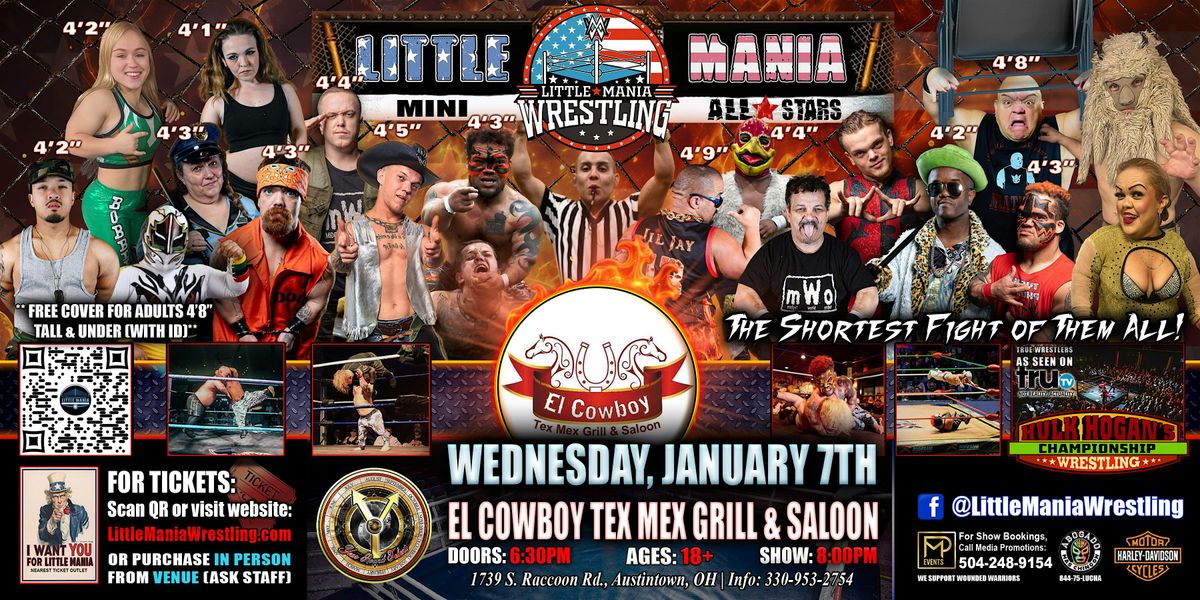 Austintown, OH -  Little Mania Mini Wrestling @El Cowboy