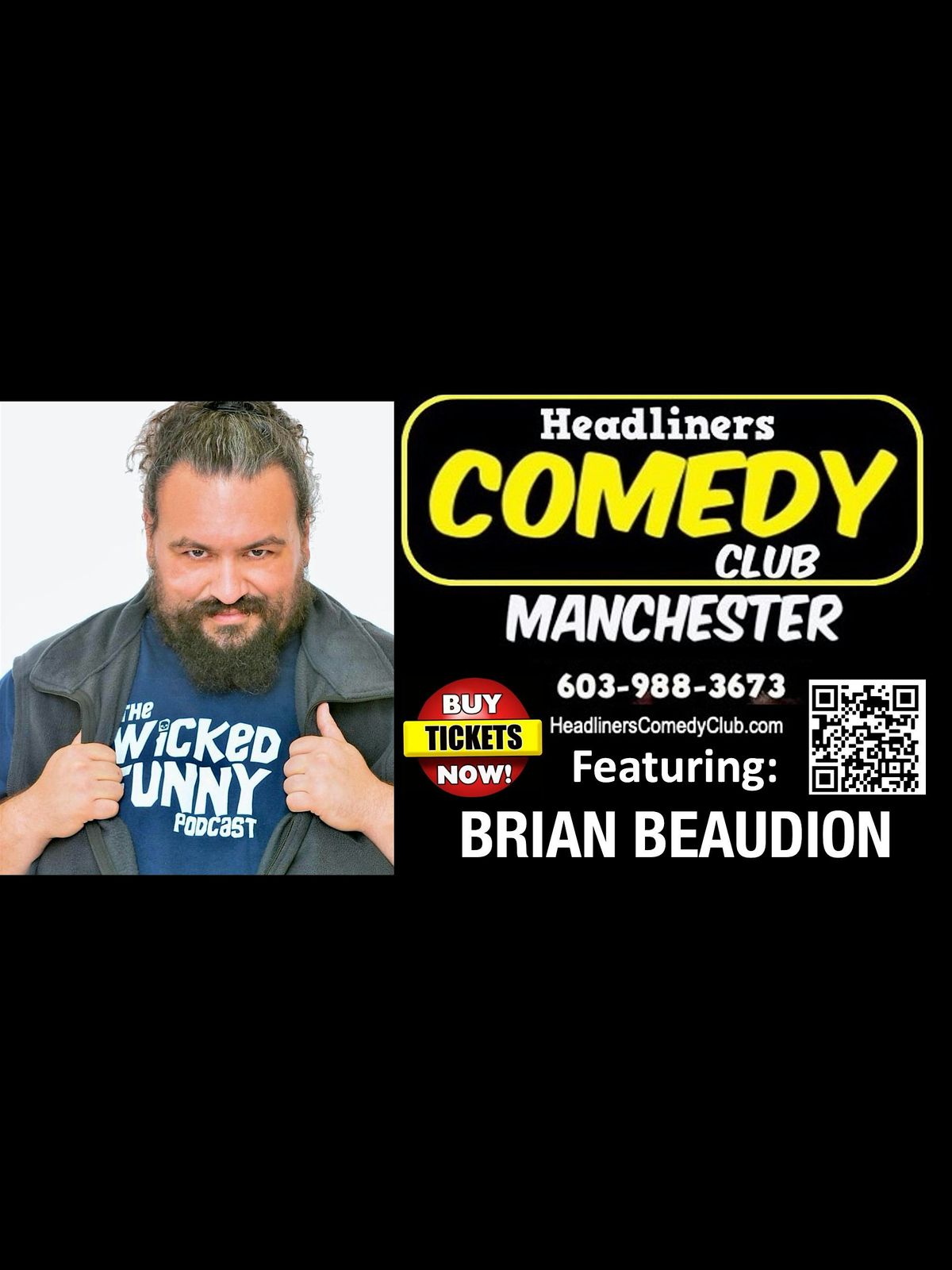Comedian  BRIAN BEAUDION  in Manchester NH
