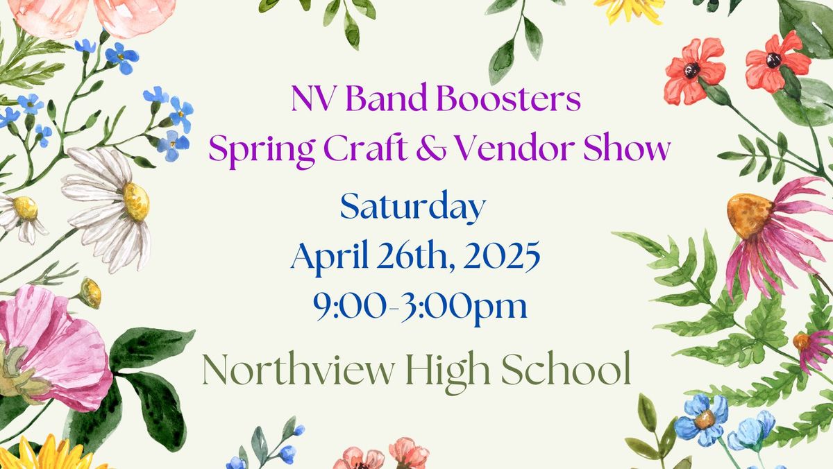 NV Band Boosters Spring Craft & Vendor Show