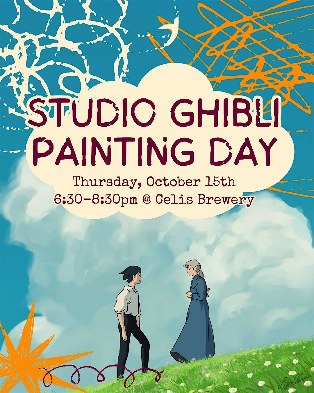 Studio Ghibli Paint Night