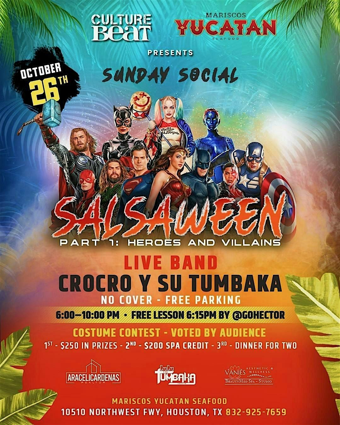Culture Beat Salsaween Pt. 1 @ Mariscos Yucat\u00e1n \u2013 Halloween Latin Sunday
