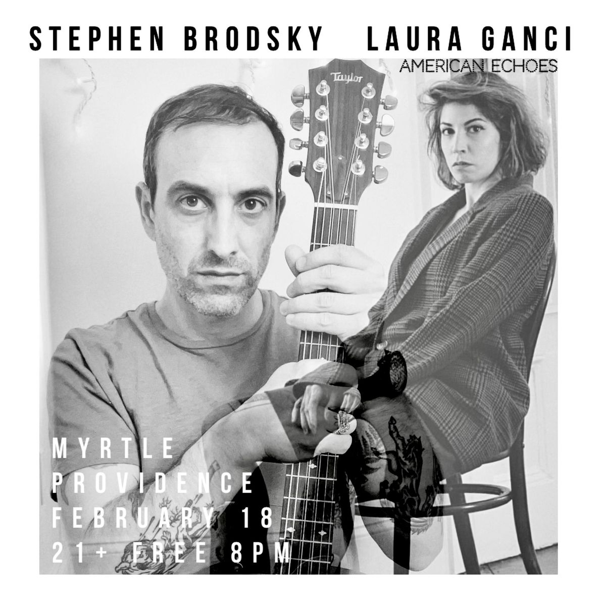 LIVE MUSIC: Stephen Brodsky \/\/ Laura Ganci