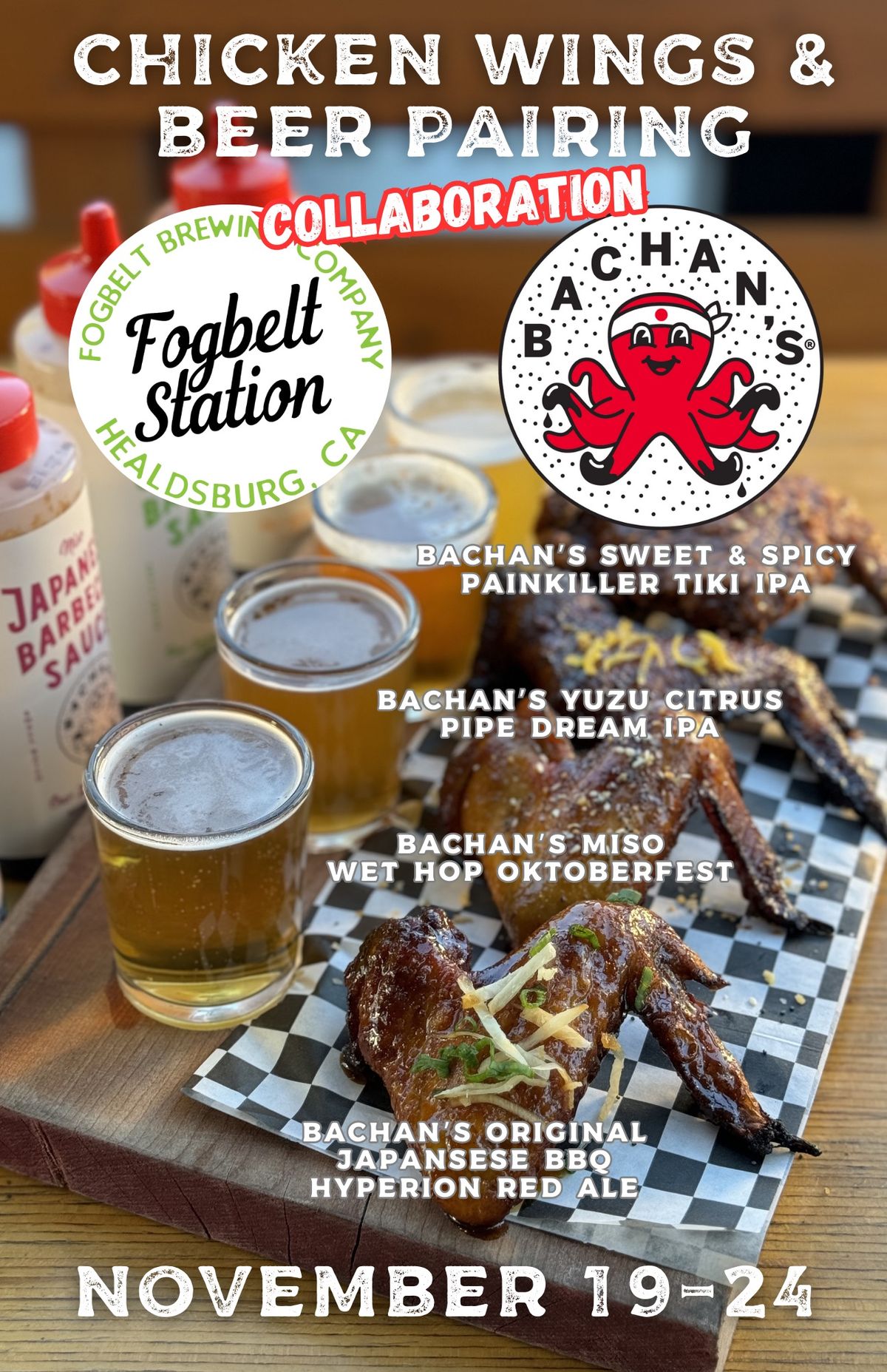 Chicken Wing and Beer Pairing at Fogbelt Station 