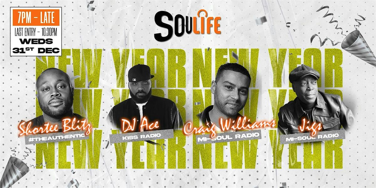 SOULIFE NYE PARTY 2025! @ THE CROWN SHIRLEY