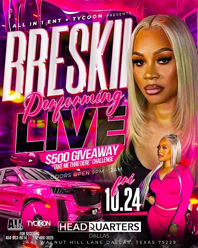 Take Me Thru Dere LIVE Performance By Breskii $500 GIVE AWAY