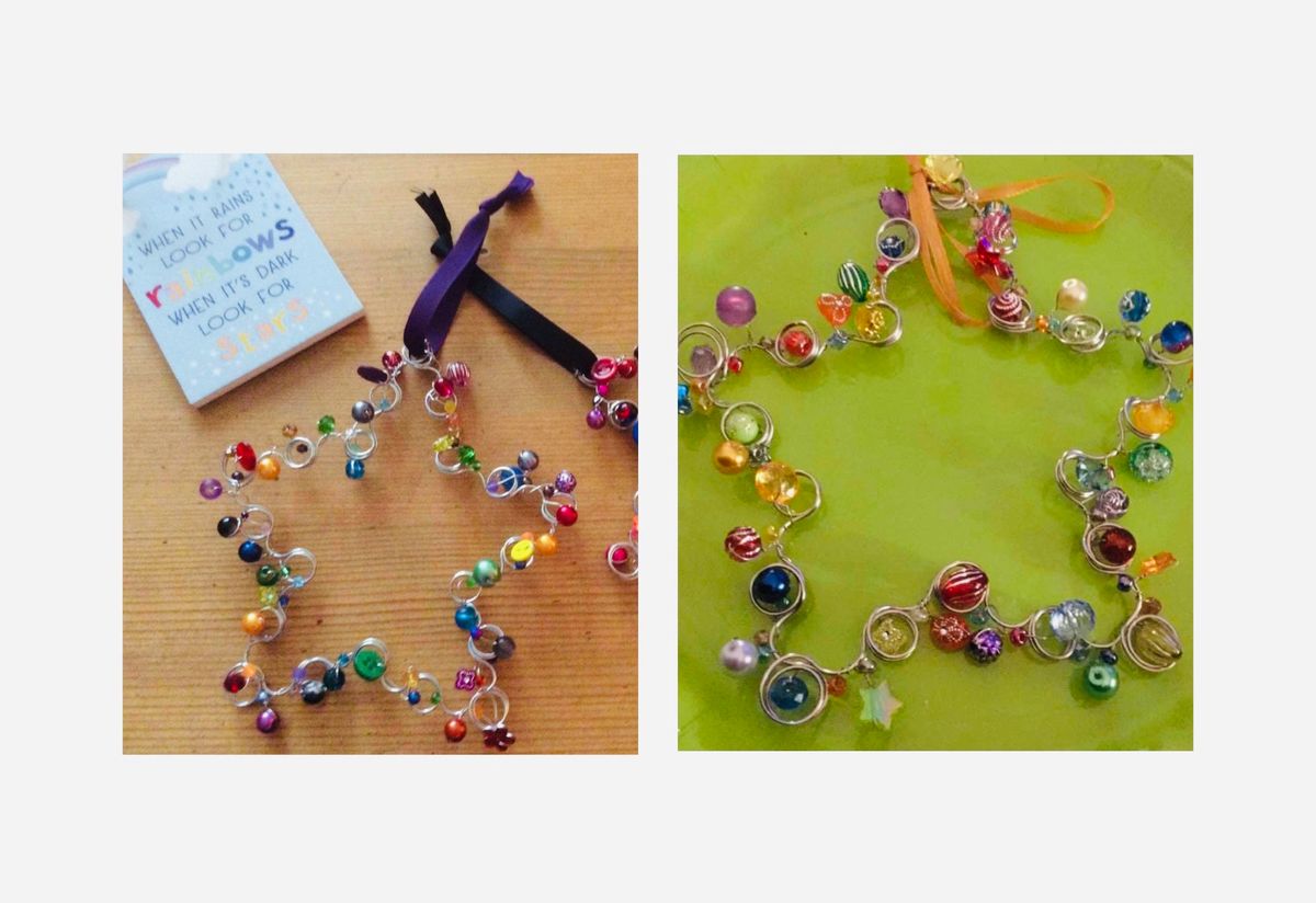 Beaded Star Hanger Workshop with Beaded Wirecrafts