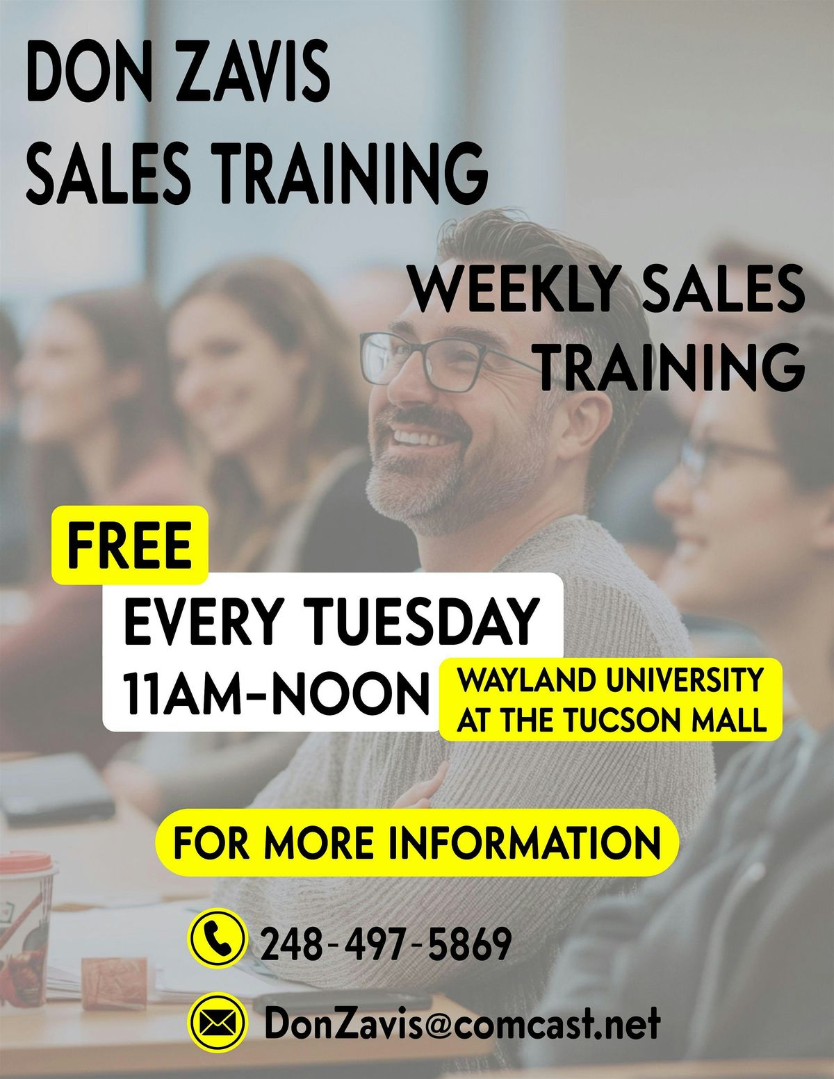 DON ZAVIS SALES TRAINING FREE SALES TRAINING SESSIONS