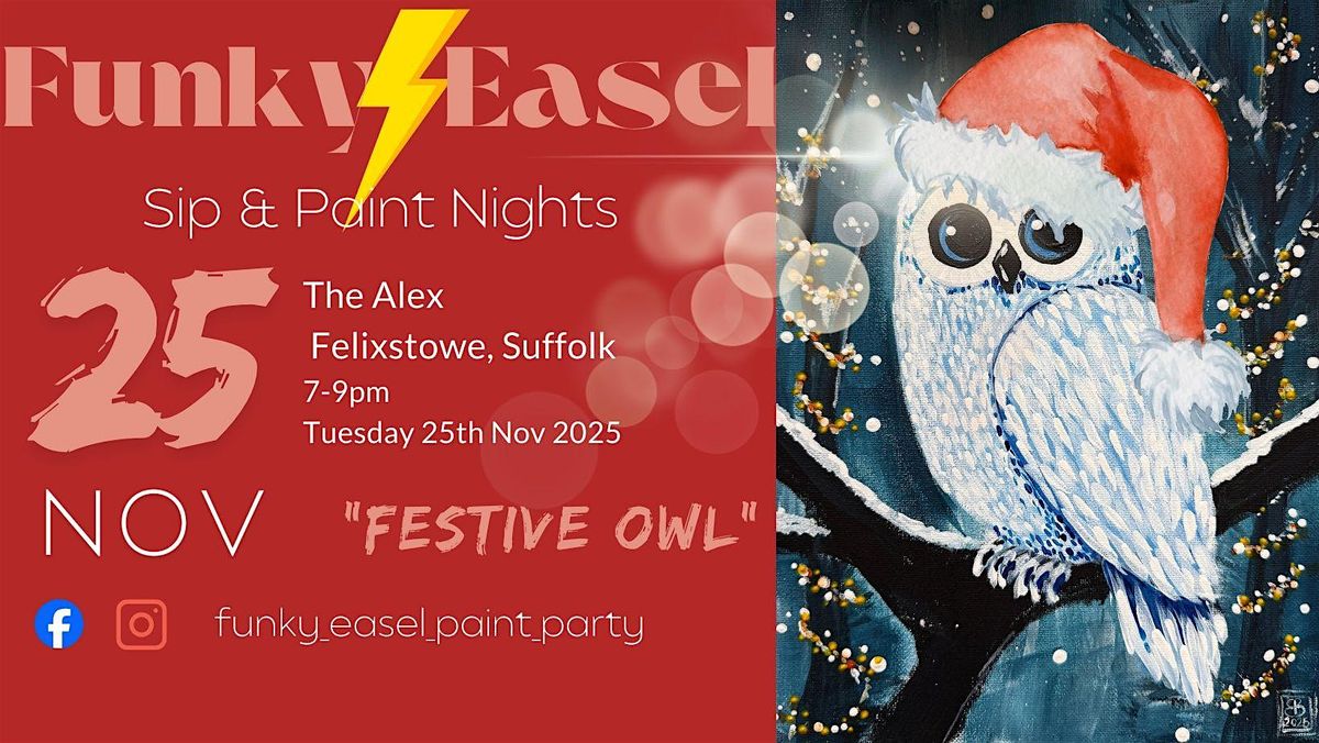 The Funky Easel Sip & Paint: The Alex in Felixstowe, Suffolk