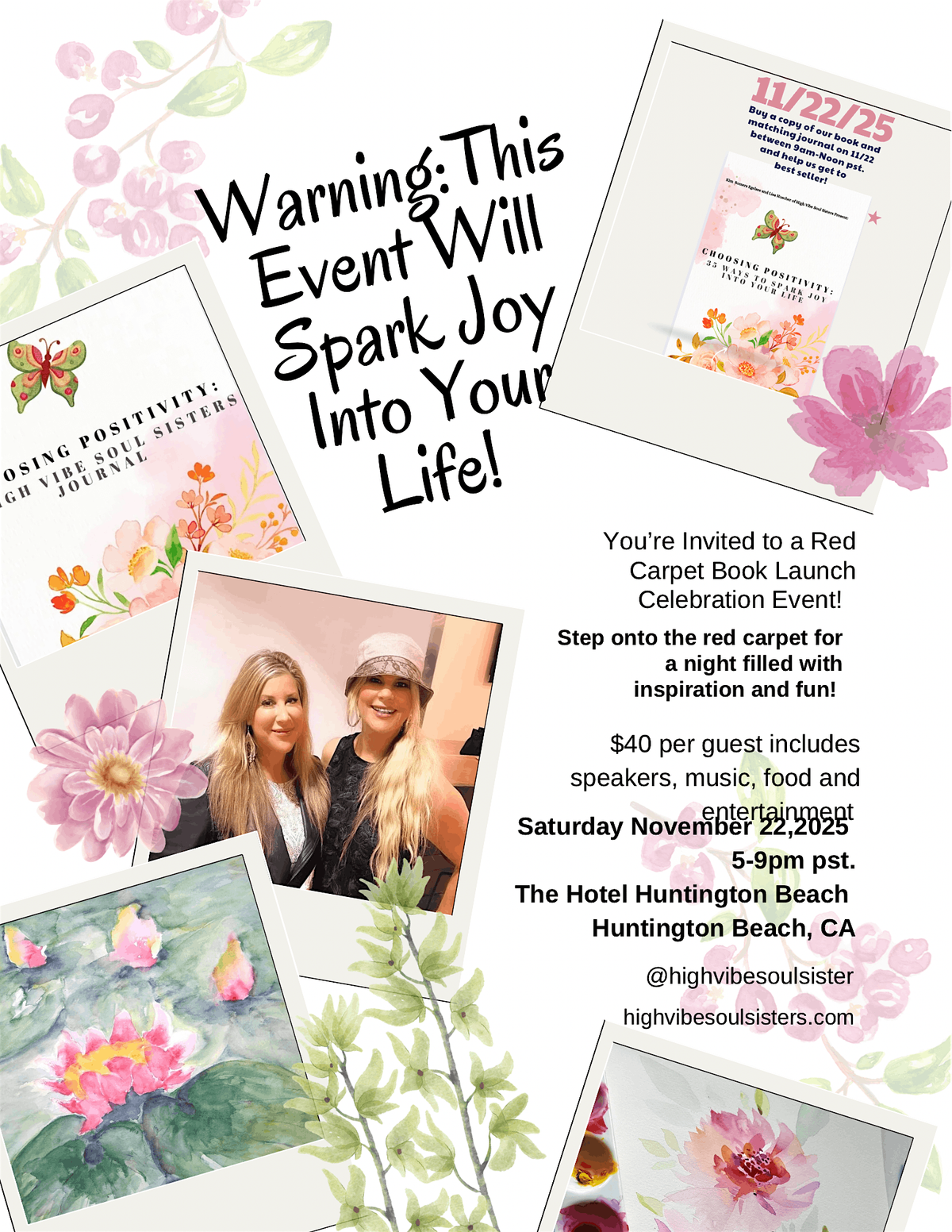 Choosing Positivity Red Carpet Book Launch