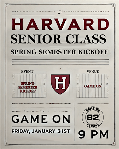 Spring Semester Kickoff - Harvard 2025