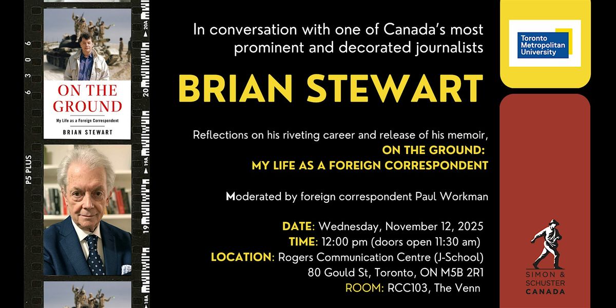 In Conversation: Acclaimed journalist Brian Stewart
