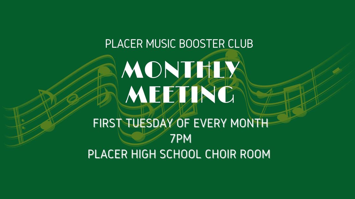 October Boosters Club Meeting