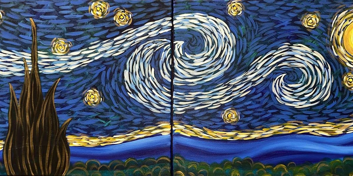 Simply A Starry Night Date Night - Paint and Sip by Classpop!\u2122