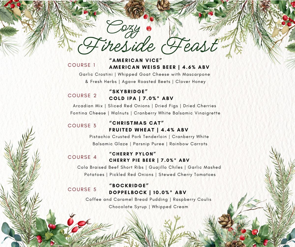 Q4 Beer Dinner | \u201cCozy Fireside Feast\u201d